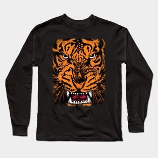 Tiger Face White Eyes Year of the Tiger 2022 Long Sleeve T-Shirt